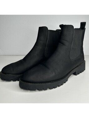 Thursday Boot Co. Chelsea Boots Womens Size 9.5 Black Leather Lug Sole Everyday